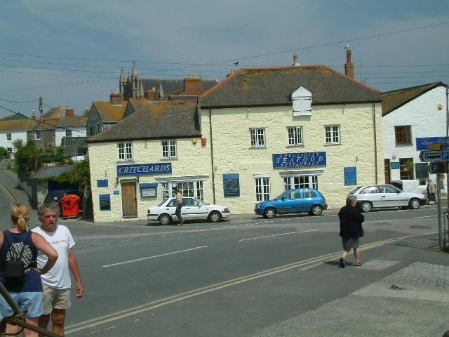 Critchards restaurant, Porthleven. 30 May 2003.